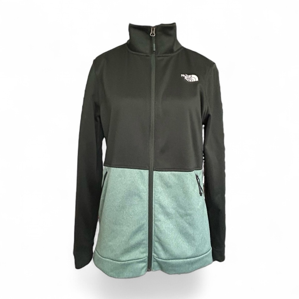 The North Face Green Color Block Full Zip Jacket